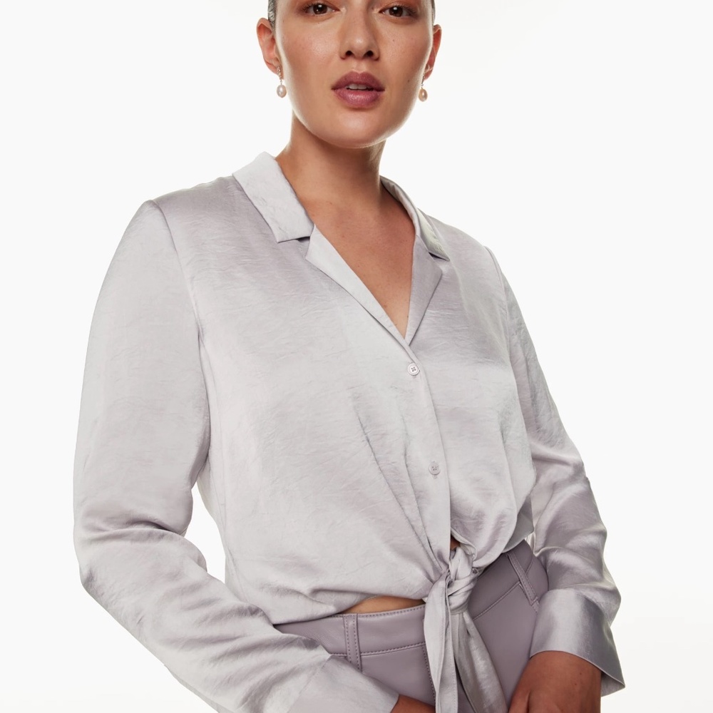 Aritzia Purple Blouse - Size Medium